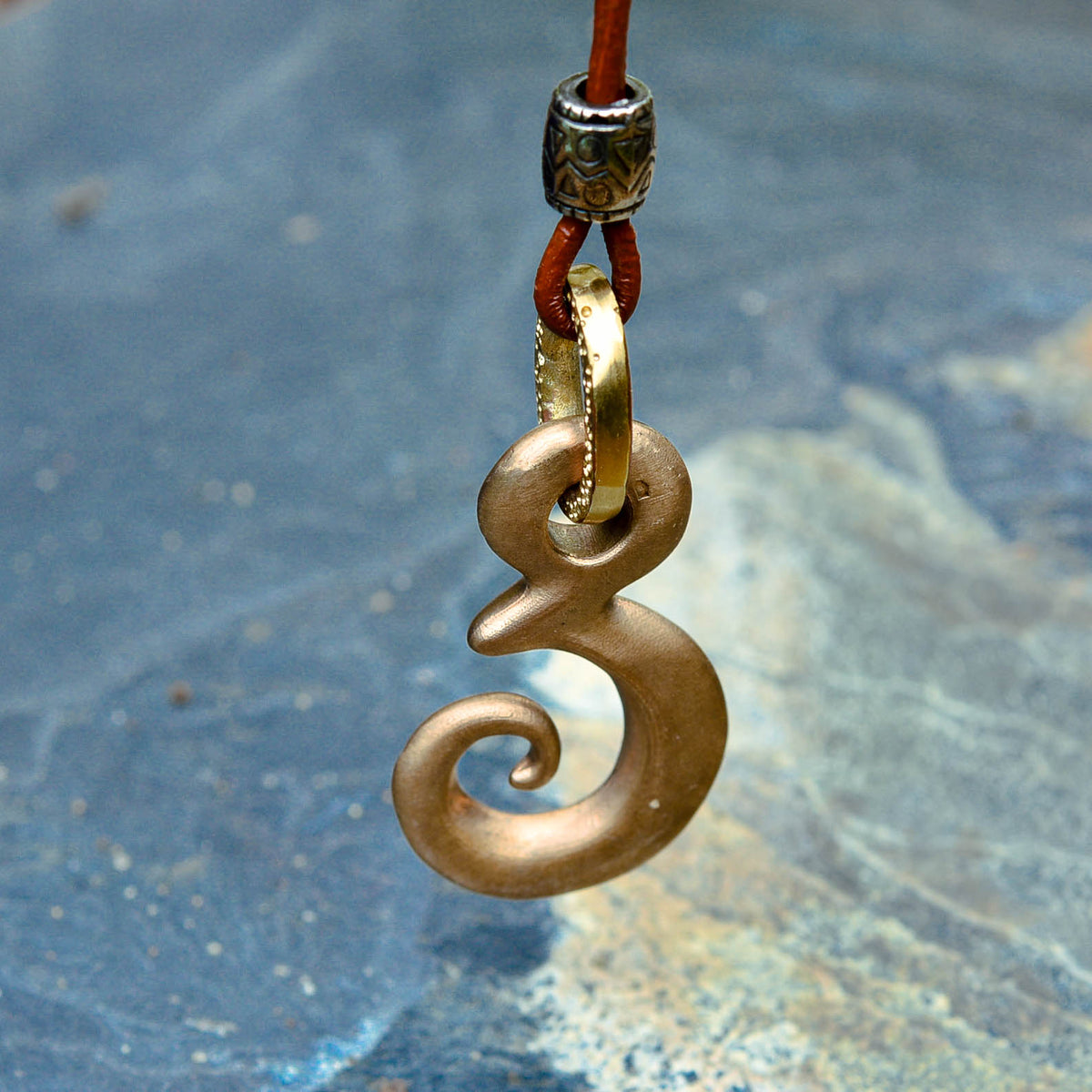 Monkey Pendant in Bronze